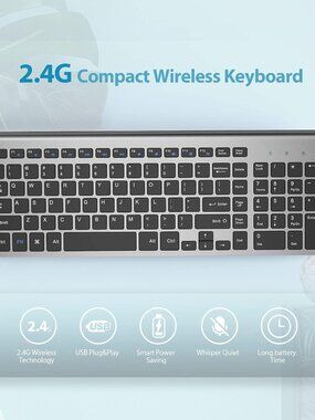 Wireless Keyboard and Mouse ergonomic